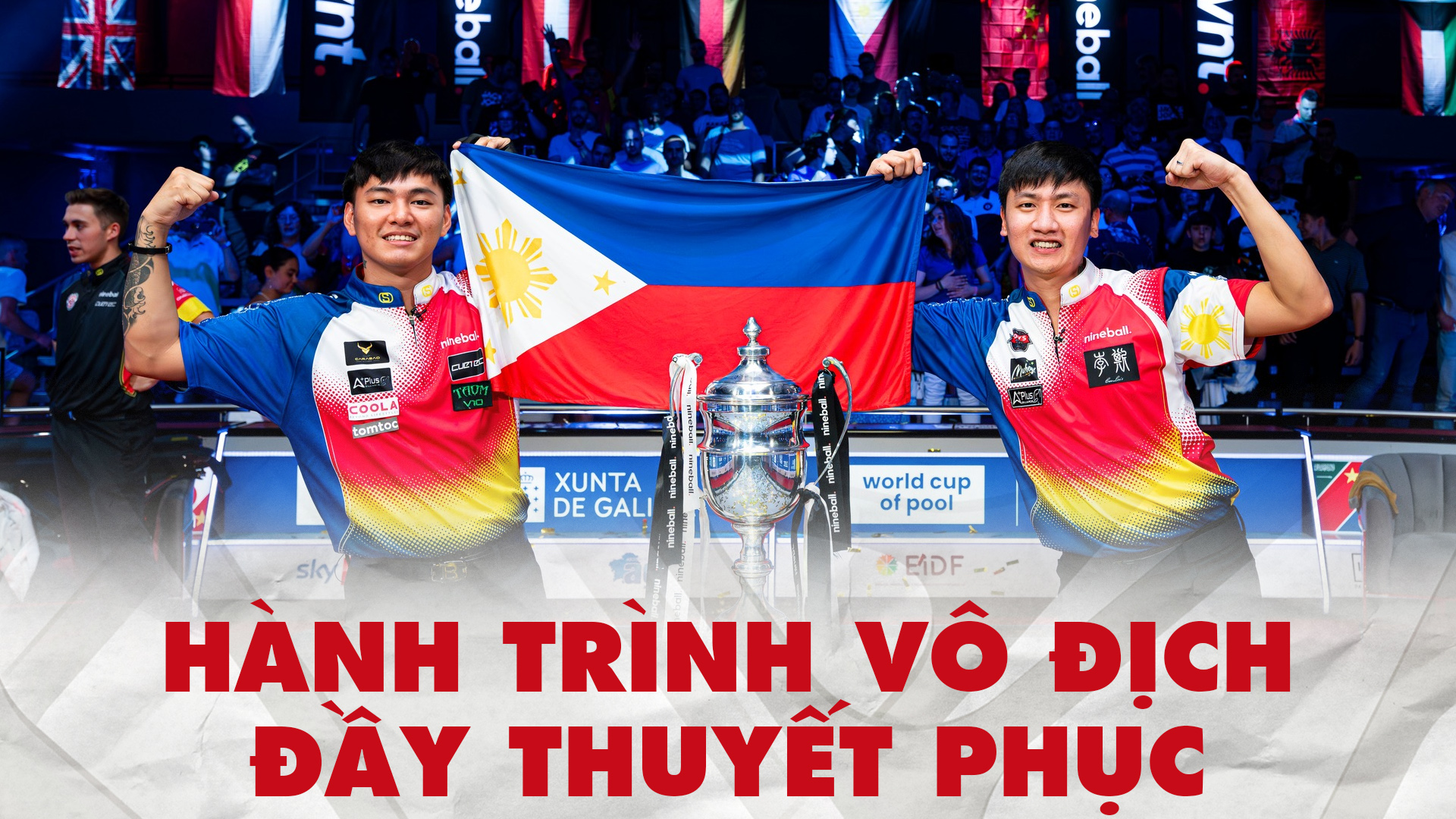 Hành trình vô địch World Cup of Pool đầy thuyết phục của cặp đôi cơ thủ Philippines