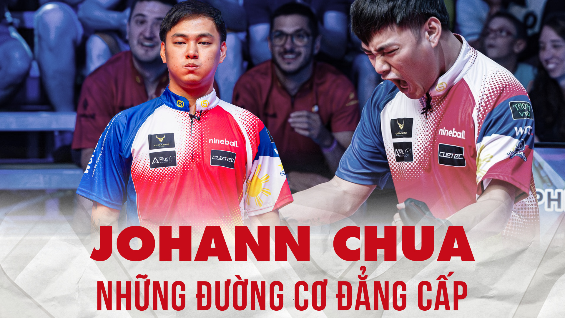 Johann Chua và những đường cơ đẳng cấp tại World Cup of Pool 2023