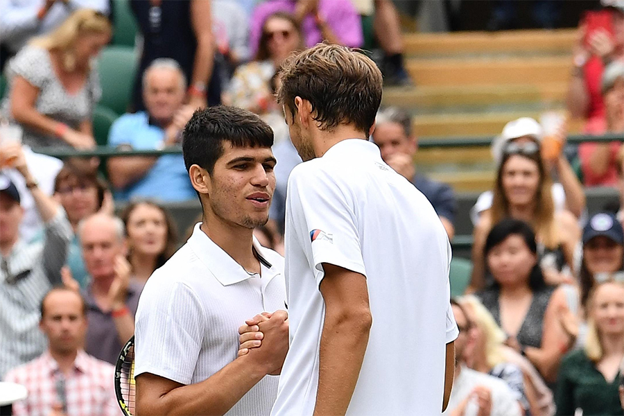 Trực tiếp quần vợt Wimbledon 2023 hôm nay 14/7: Alcaraz vs Medvedev