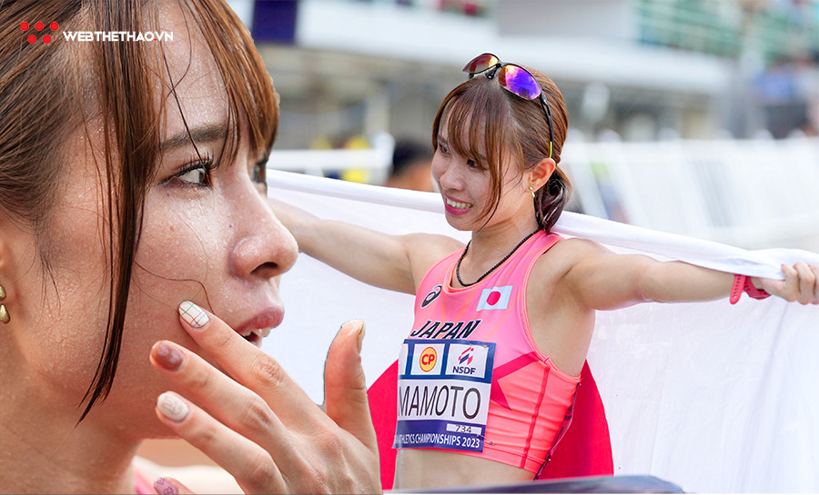 "Ngọc nữ" Nhật Bản đẹp nhất giải điền kinh vô địch châu Á, giành HCV nội dung có Hồng Lệ dự thi và VĐV gốc Phi ngất xỉu