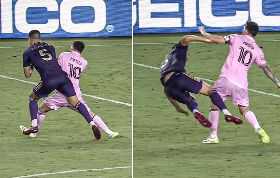 Trọng t&agrave;i bị tố &ldquo;bảo vệ&rdquo; Messi trong trận đấu của Inter Miami g&acirc;y tranh c&atilde;i