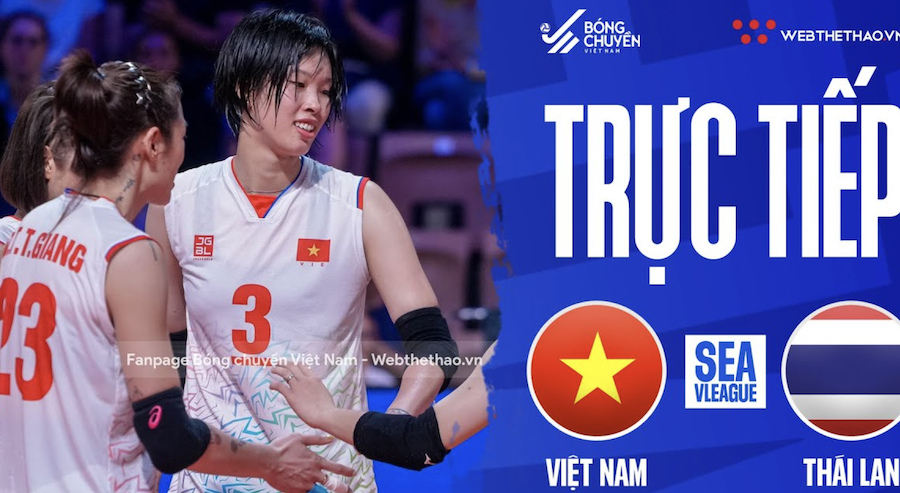 Trực tiếp Chung kết bóng chuyền nữ SEA V.League 2023 ngày 6/8: Rực lửa Việt Nam vs Thái Lan