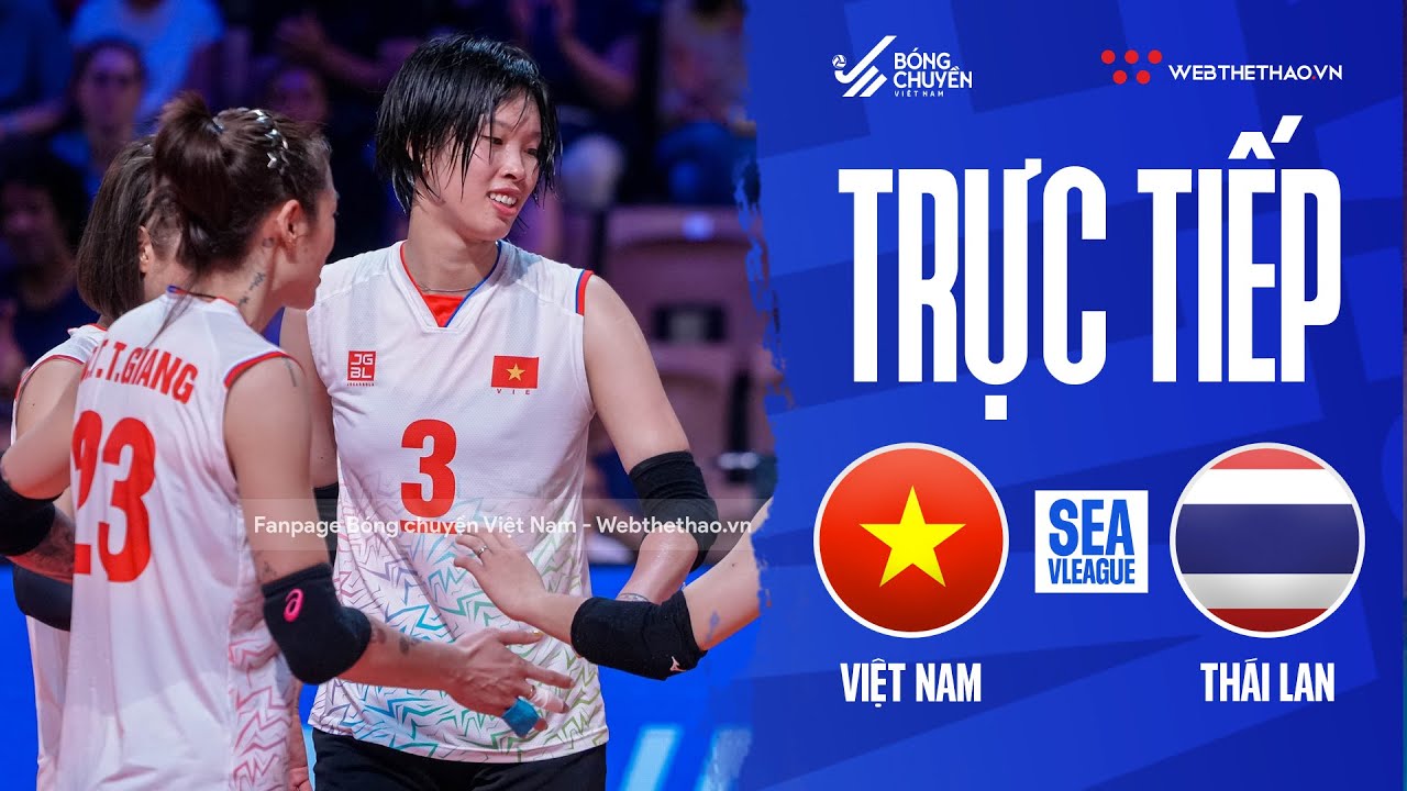Lịch thi đấu trực tiếp bóng chuyền nữ Việt Nam SEA V.League 2023 hôm nay 6/8