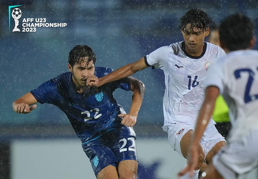U23 Thái Lan loại U23 Campuchia ở vòng bảng U23 Đông Nam Á 2023