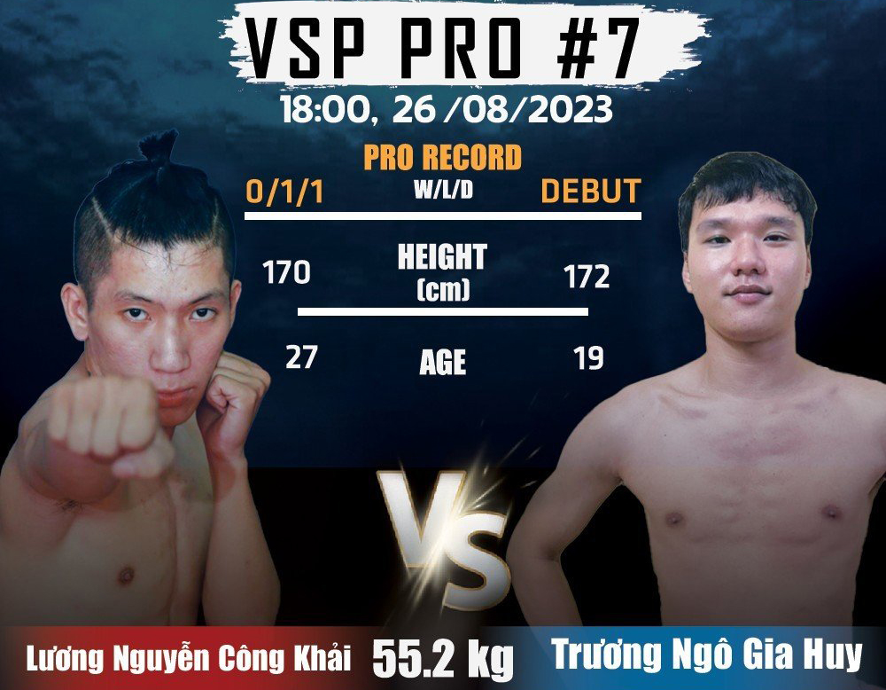 Sự kiện Boxing chuyên nghiệp VSP Pro 7: Sân khấu của các tân binh Sự kiện Boxing chuyên nghiệp VSP Pro 7: Sân khấu của các tân binh