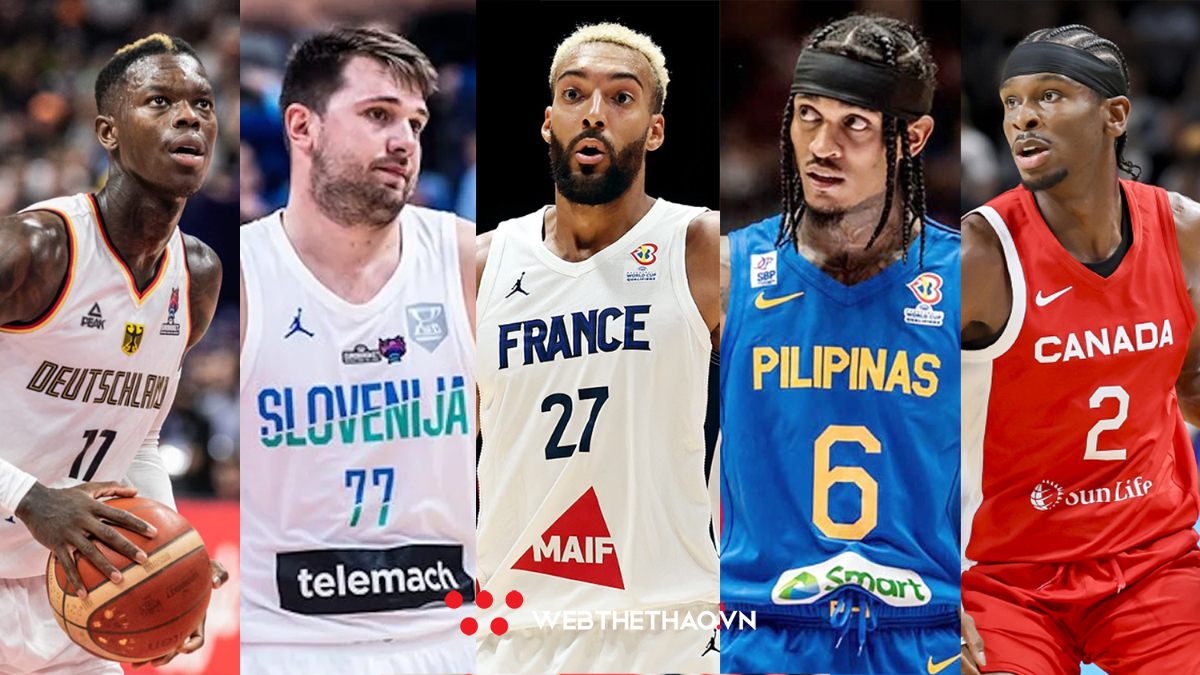 Top-10 cầu thủ NBA ngoài tuyển Mỹ hứa hẹn tỏa sáng tại FIBA World Cup 2023