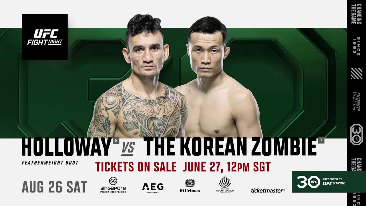 Kết quả UFC on ESPN+ 3: Max Holloway đối đầu "Zombie Hàn Quốc"