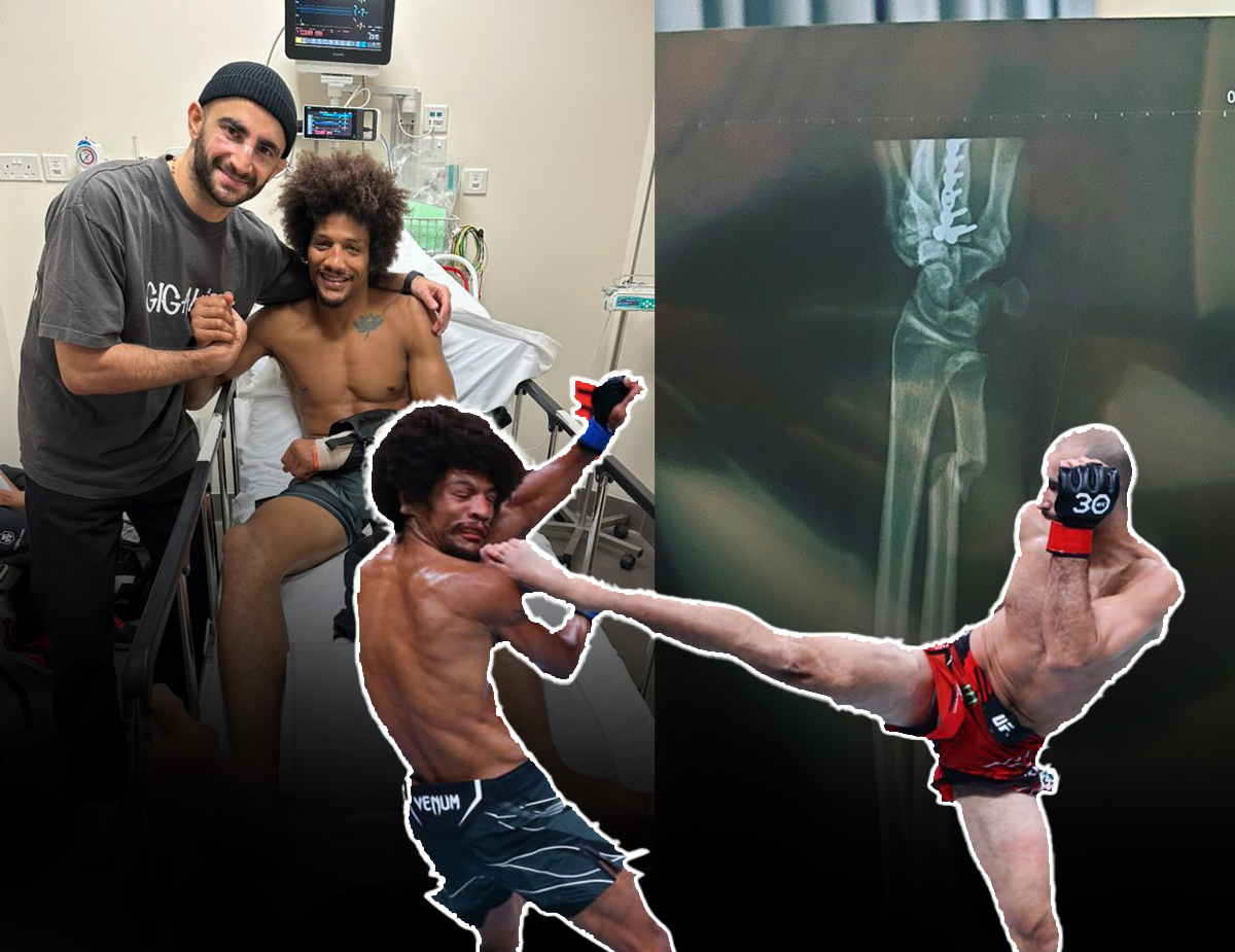 Võ sĩ UFC Alex Caceres gãy tay vì đỡ đòn đá của đối thủ ngay hiệp 1