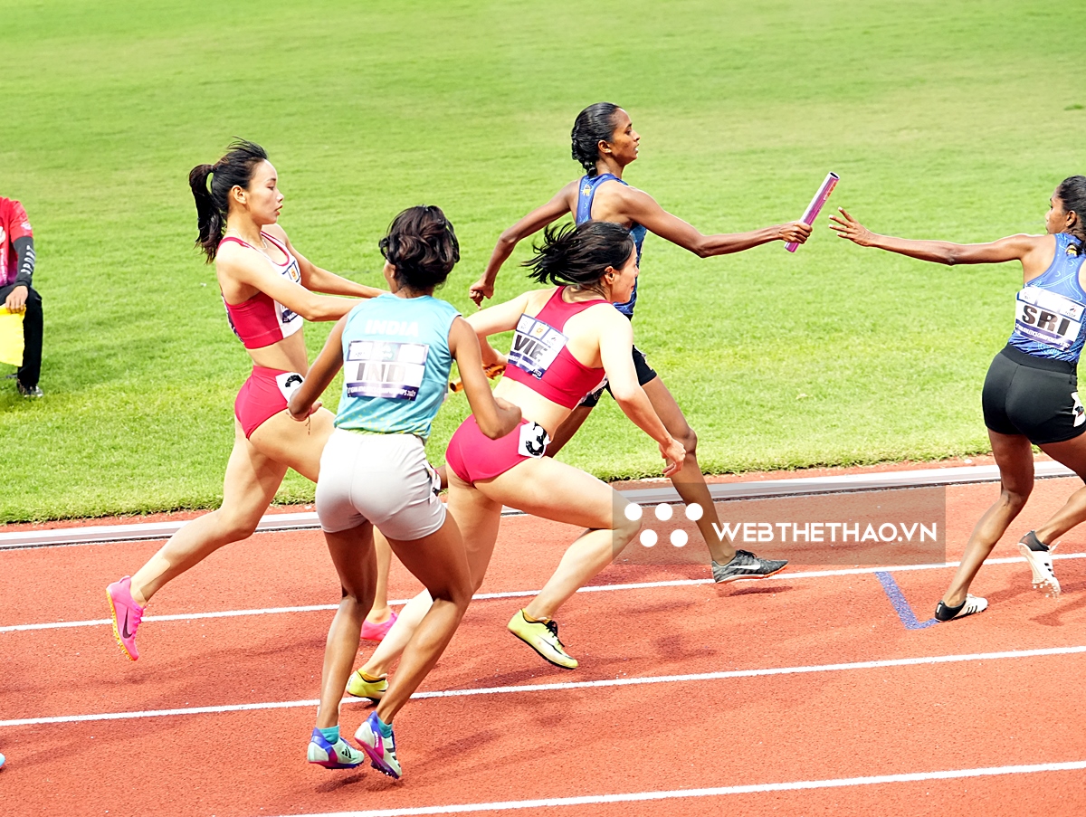 Lộ diện đối thủ tranh chấp huy chương ASIAD 19 với đội hình 4x400m tiếp sức nữ Việt Nam