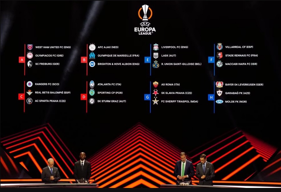 Bốc thăm vòng bảng Europa League 2023-2024: Liverpool ở bảng dễ thở