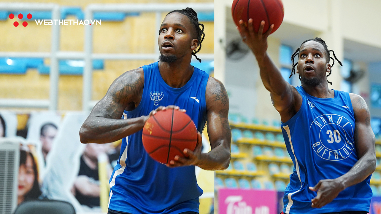 Chùm ảnh: Lenny Daniel hào hứng, Hanoi Buffaloes sẵn sàng xung trận tại VBA Playoffs 2023