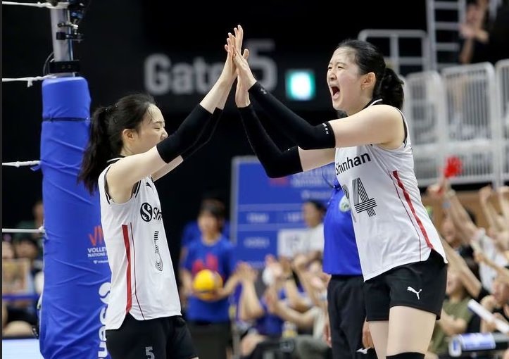 Bóng chuyền nữ Hàn Quốc có điểm đầu tiên tại vòng loại Olympic 2024