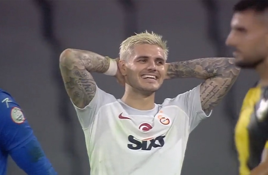 Icardi bắt chước sút phạt đền kiểu Messi và Suarez nhưng thất bại