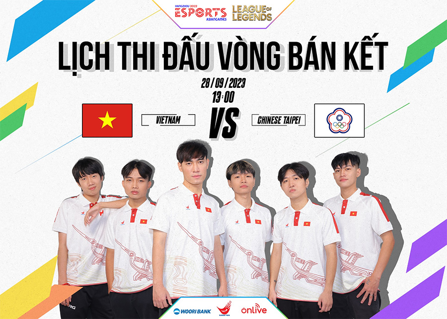 Trực tiếp LMHT ASIAD 2023 hôm nay 28/9: Việt Nam thất bại trước Đài Bắc Trung Hoa Trực tiếp LMHT ASIAD 2023 hôm nay 28/9: Việt Nam thất bại trước Đài Bắc Trung Hoa