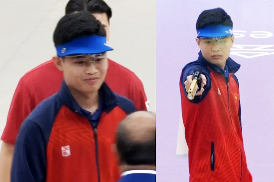 Xạ thủ Phạm Quang Huy xuất sắc mang về huy chương v&agrave;ng đầu ti&ecirc;n cho TT Việt Nam tại ASIAD 19
