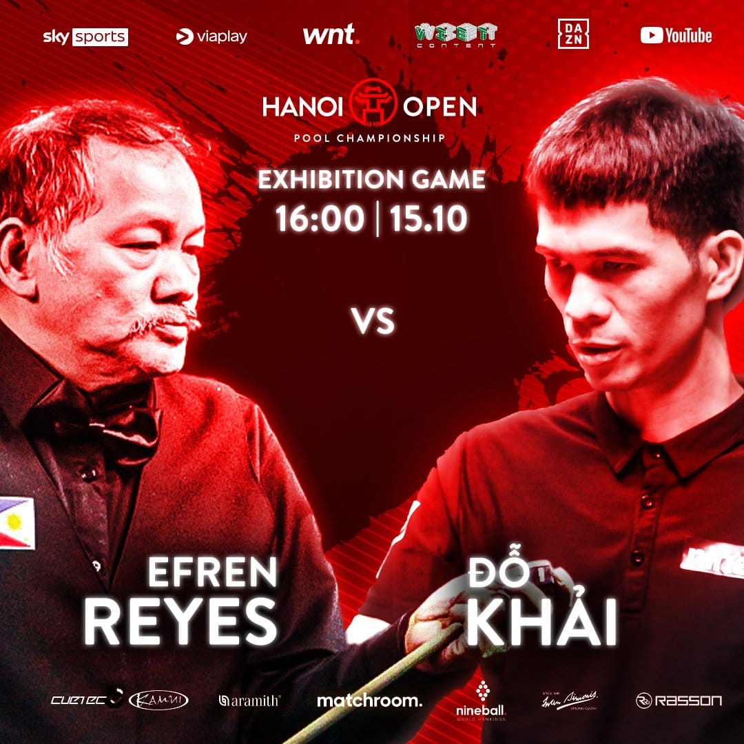 NHM Hanoi Open Pool tìm mũ bảo hiểm cho "Phù thủy" Reyes ở trận gặp Đỗ Khải "tóc dài"