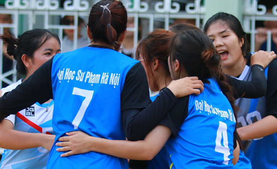 Những cô giáo tương lai lên ngôi vô địch miền Bắc giải bóng chuyền sinh viên toàn quốc 2023