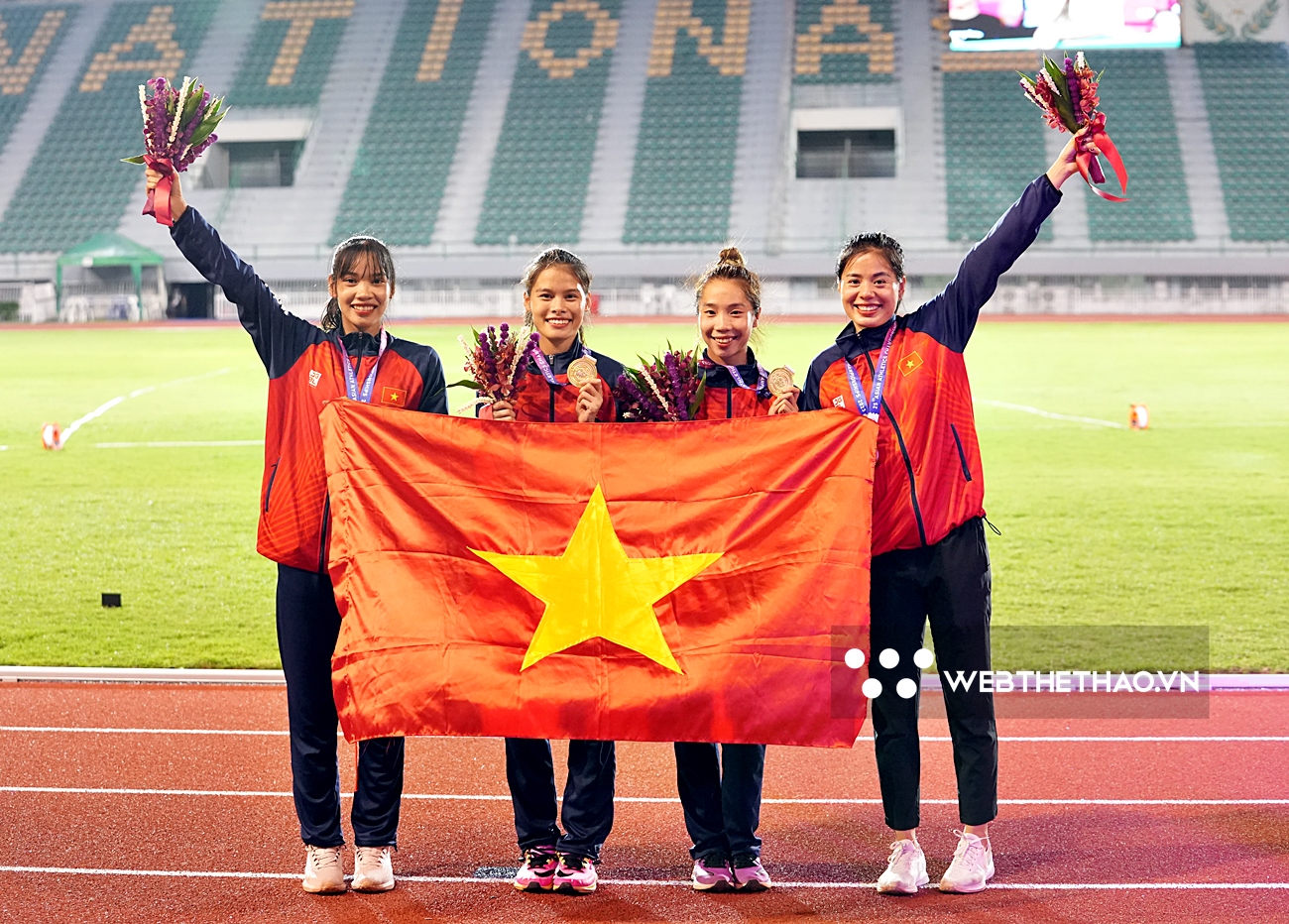 Nguyễn Thị Huyền chia tay, đội h&igrave;nh tiếp sức 4x400m nữ Việt Nam vẫn hướng đến giải thưởng danh gi&aacute;