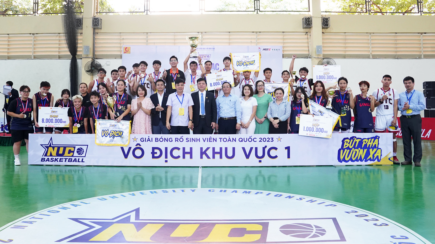 Kết quả vòng loại miền Bắc Giải bóng rổ sinh viên toàn quốc NUC 2023: Gọi tên hai nhà tân vô địch
