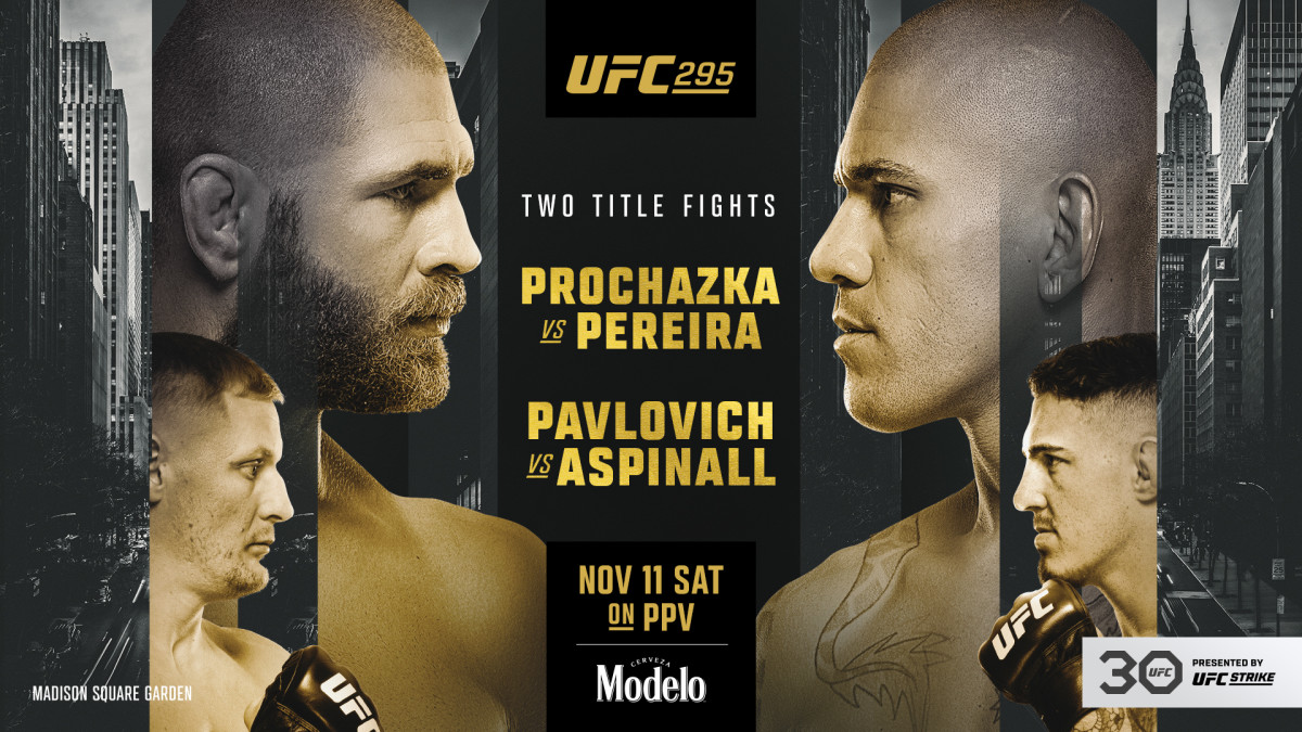 Xem trực tiếp UFC 295: Jiri Prochazka vs Alex Pereira ở đâu, kênh nào?