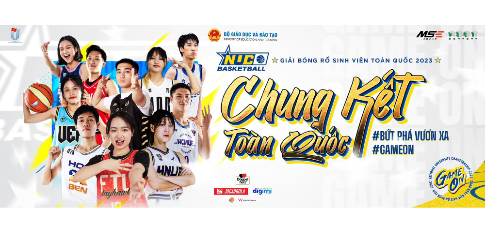 Kết quả bốc thăm chia bảng vòng CKTQ - Giải Bóng rổ Sinh viên toàn quốc NUC 2023