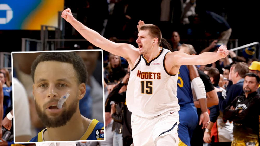 Nikola Jokic ném game-winner từ giữa sân: Stephen Curry “đứng hình", Warriors thua ngược dòng 18 điểm