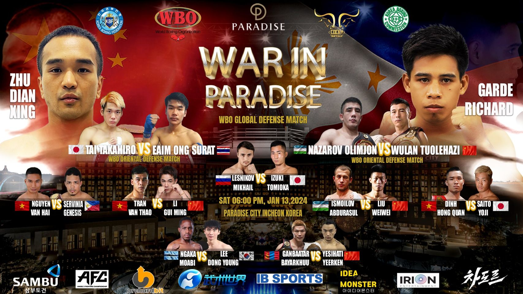 WBO Title Match: War In Paradise - Hình mẫu cho một sự kiện thể thao giải trí đỉnh cao