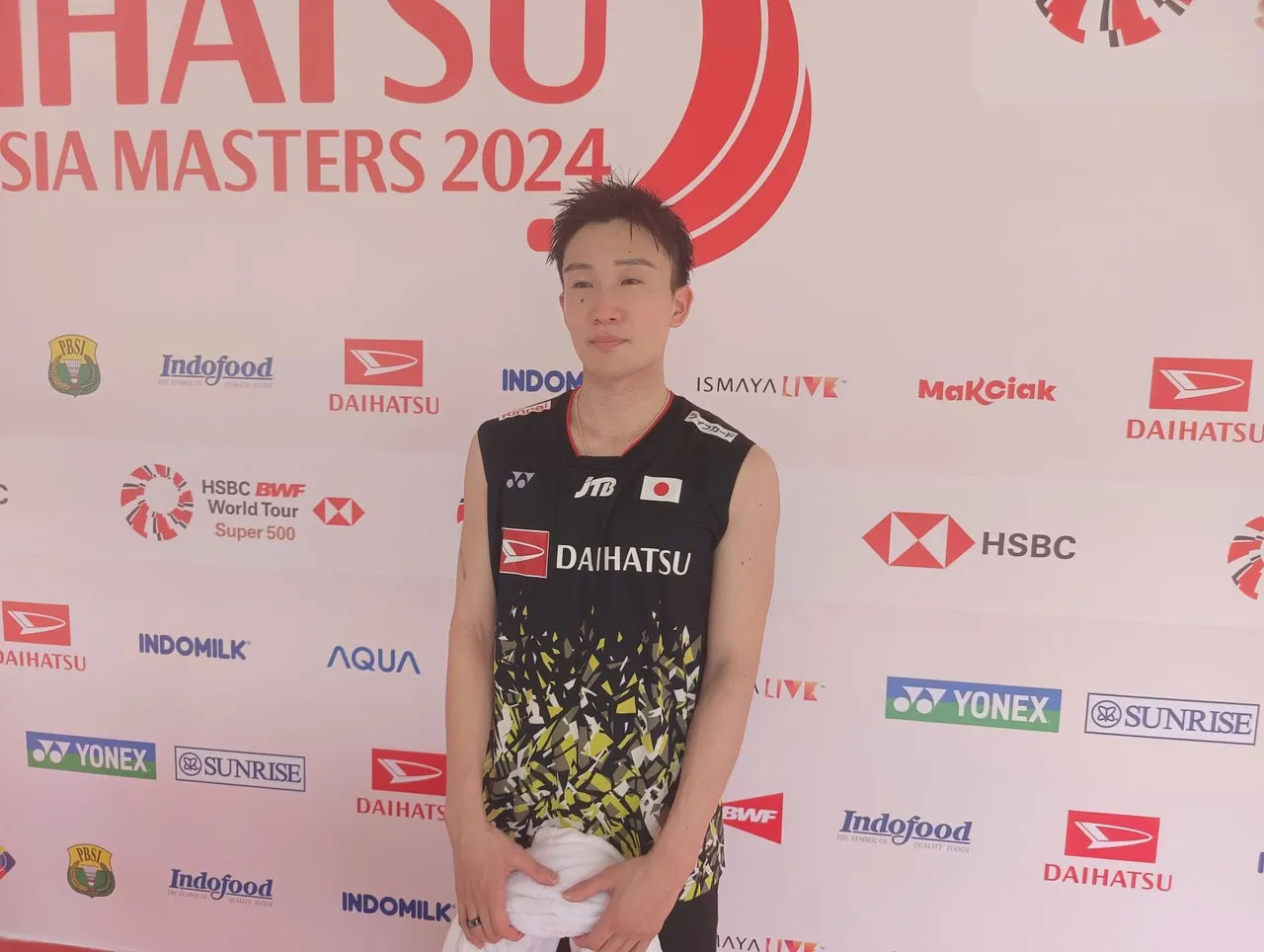 Cầu lông Indonesia Masters 2024: Cựu số 1 thế giới Kento Momota thua ĐKVĐ Vietnam Open 2023