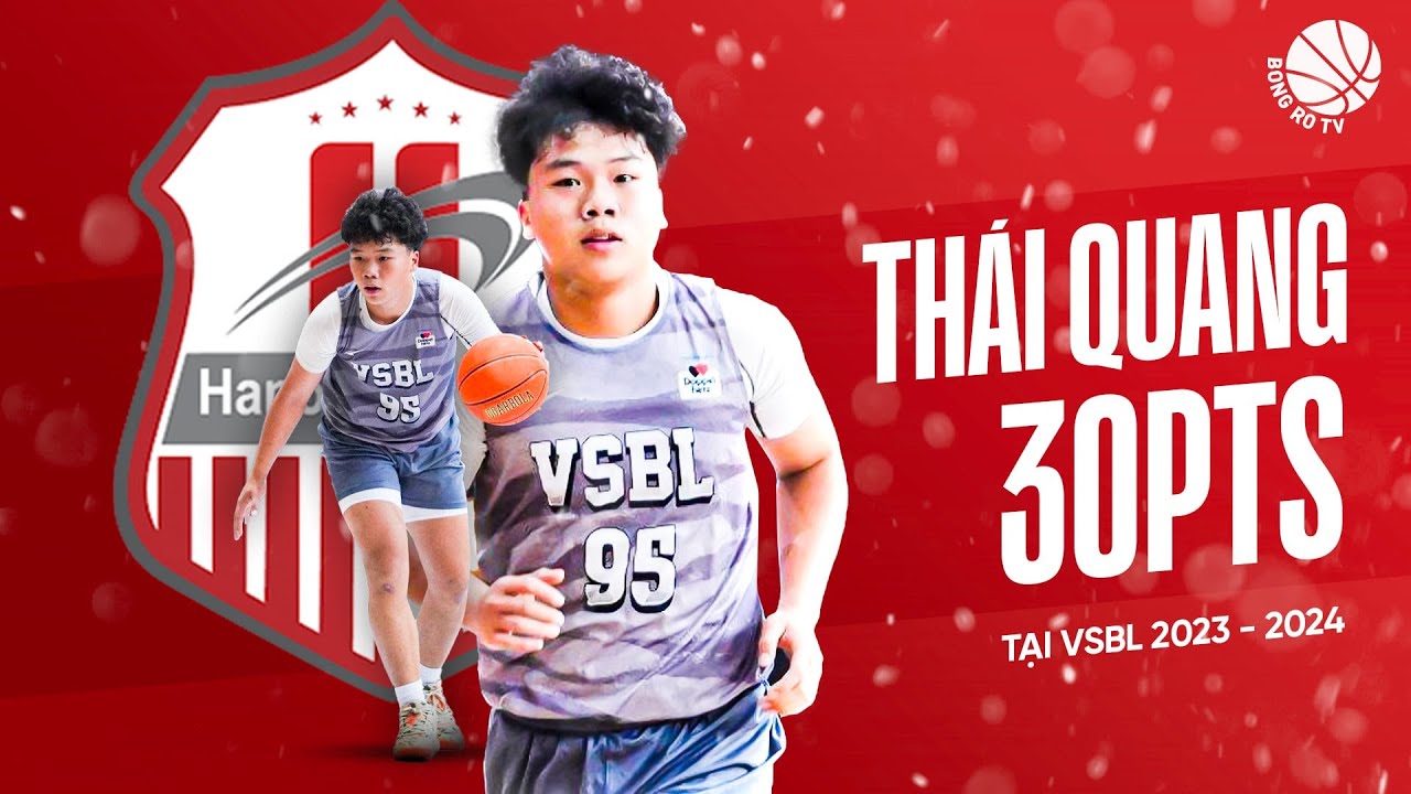 Sau màn toả sáng tại VBA, sao trẻ Thái Quang bùng nổ với 30 điểm tại Playoff VSBL 2023-2024