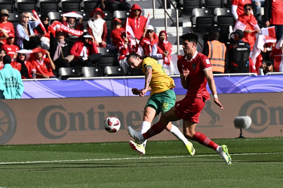 Đuối sức, Indonesia thảm bại trước Australia và bị loại ở Asian Cup 2023