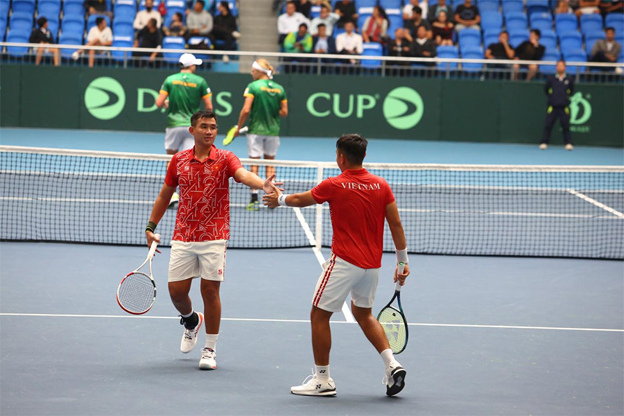 Hoàng Nam toàn thắng, đội tuyển quần vợt Việt Nam vẫn lỡ hẹn với nhóm II Davis Cup 2024