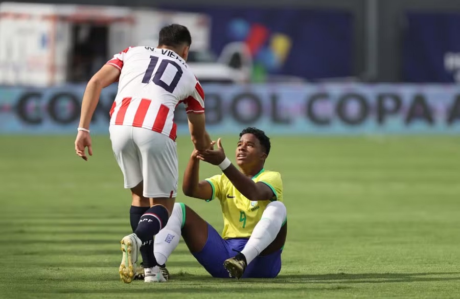 Endrick s&uacute;t hỏng phạt đền, Brazil thua sốc ở v&ograve;ng loại Olympic