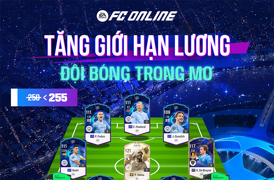 Cập nhật FC Online 27/2: Tăng giới han lương, ra mắt 4 ICON TM mới