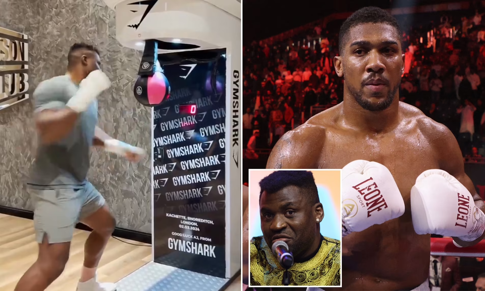 Francis Ngannou tung video cú đấm mạnh nhất thế giới "dọa" Anthony Joshua