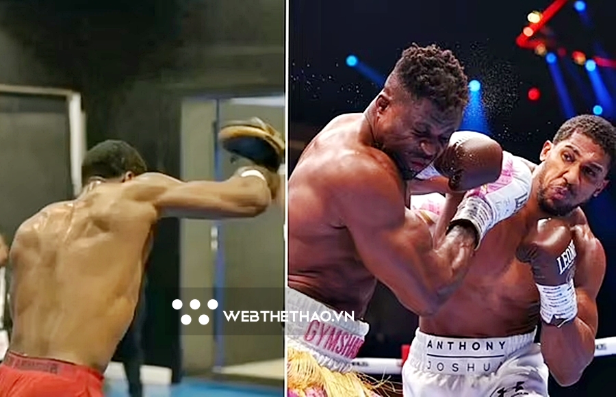 Anthony Joshua đấm knock-out Francis Ngannou với Anthony Joshua đấm knock-out Francis Ngannou với