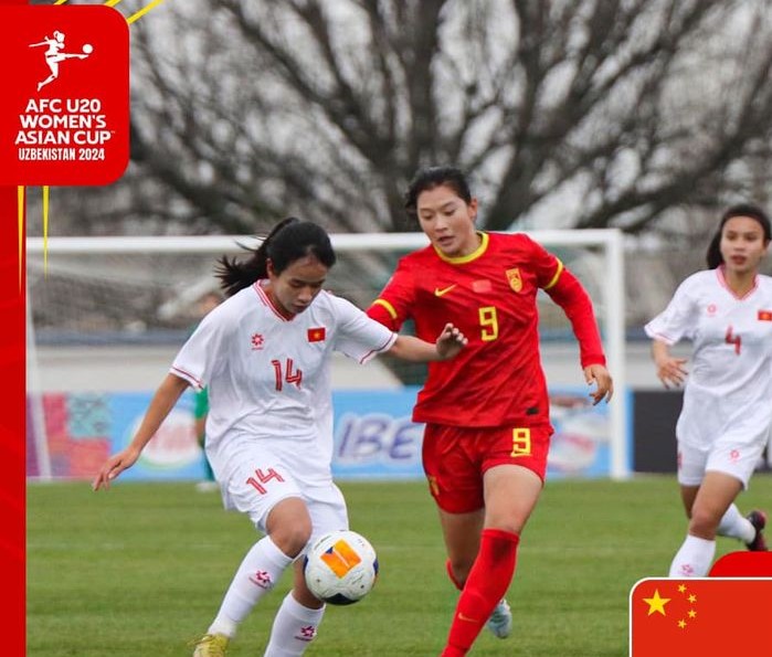 Thua đậm, U20 nữ Việt Nam vẫn khiến U20 Trung Quốc bị loại