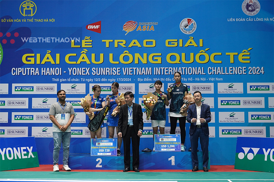 Lễ trao giải CIPUTRA HANOI - YONEX SUNRISE Vietnam International Challenge 2024
