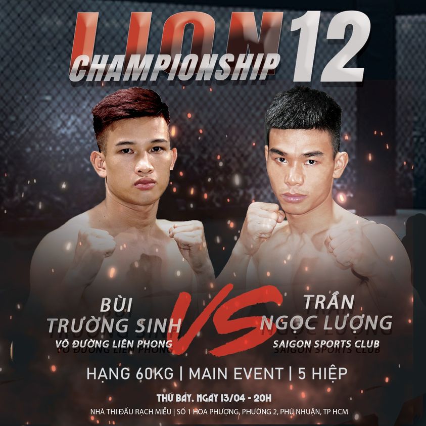 Trần Ngọc Lượng vs Bùi Trường Sinh: Tâm điểm LION Championship 12