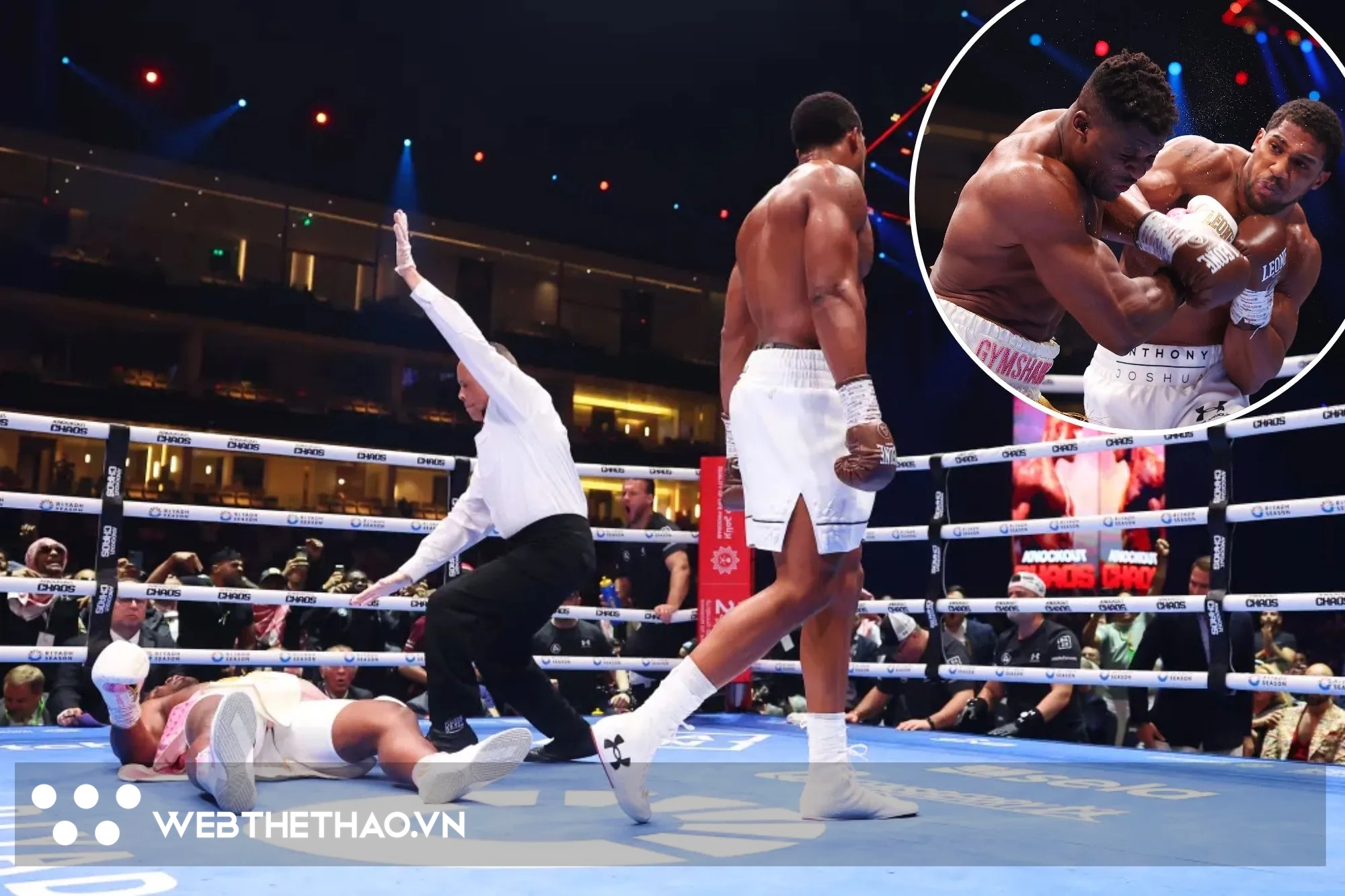 Francis Ngannou bất ngờ tiết lộ l&yacute; do thất bại g&acirc;y sốc, &ecirc;-k&iacute;p Anthony Joshua nổi giận