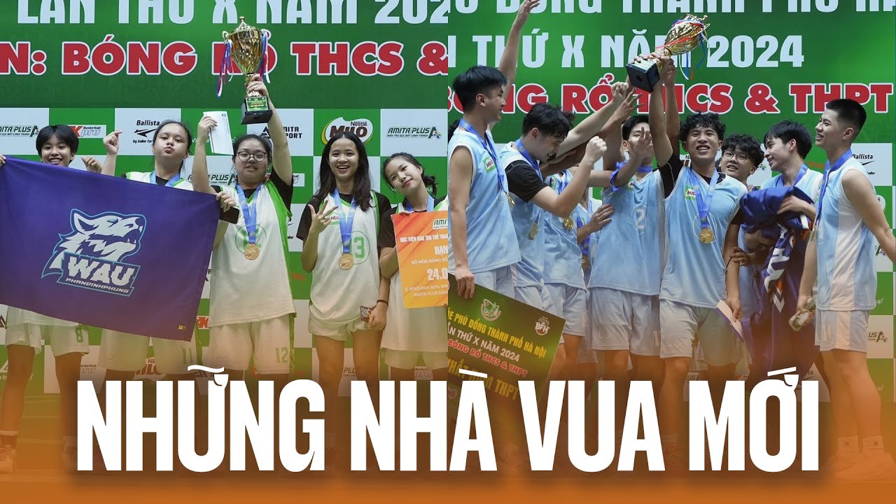 Chào đón 4 nhà vô địch mới của Giải bóng rổ Hội Khoẻ Phù Đổng Hà Nội năm 2024