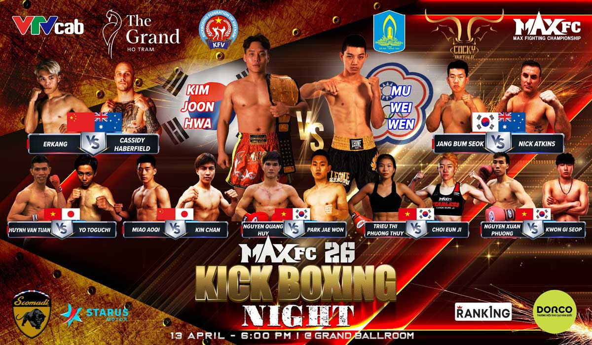 4 HCV SEA Games ra mắt giải Kickboxing chuyên nghiệp đầu tiên ở Việt Nam