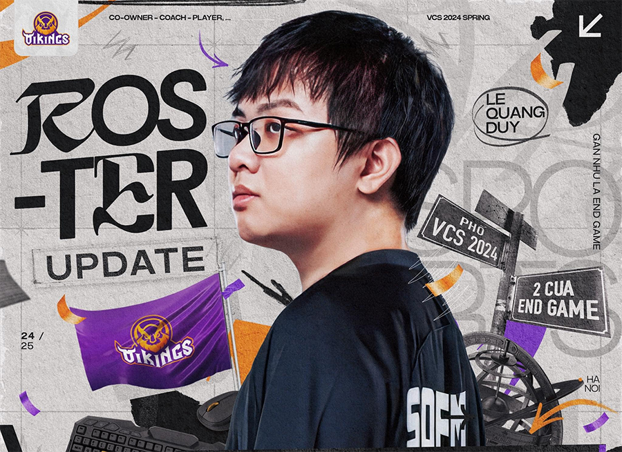 SofM chính thức góp mặt trong đội hình Viking Esports tại VCS Mùa Xuân 2024 SofM chính thức góp mặt trong đội hình Viking Esports tại VCS Mùa Xuân 2024