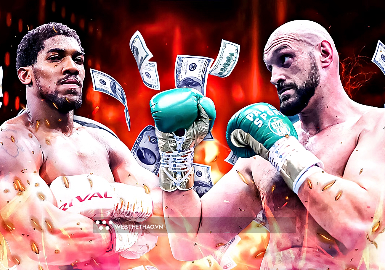 Hé lộ mức thù lao cao nhất lịch sử khi Tyson Fury so găng Anthony Joshua