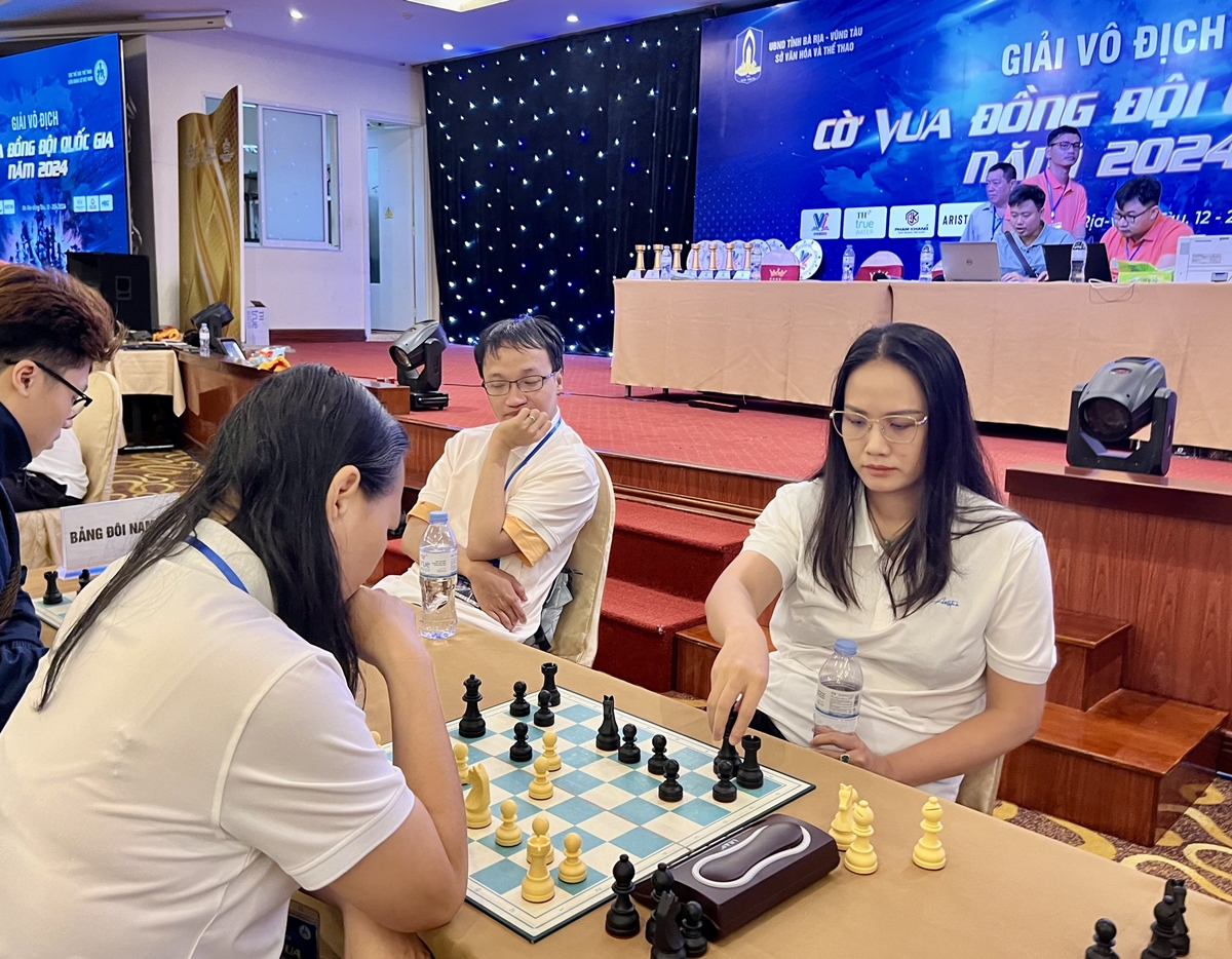 Các kỳ thủ xuất sắc tranh tài ở giải Vô địch Cờ vua đồng đội quốc gia 2024