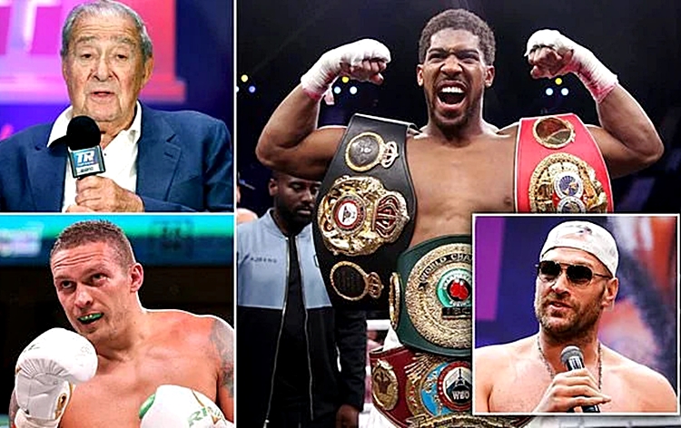 Ông bầu Bob Arum "vẽ kịch bản" Anthony Joshua - Tyson Fury so găng cuối năm nay