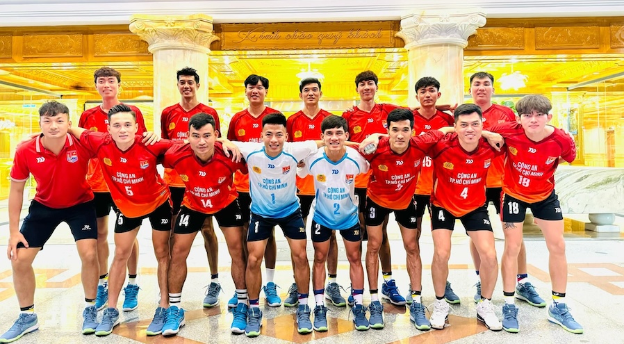 Trực tiếp dàn sao bóng chuyền Công An Tp.Hồ Chí Minh xuất trận tại giải hạng A