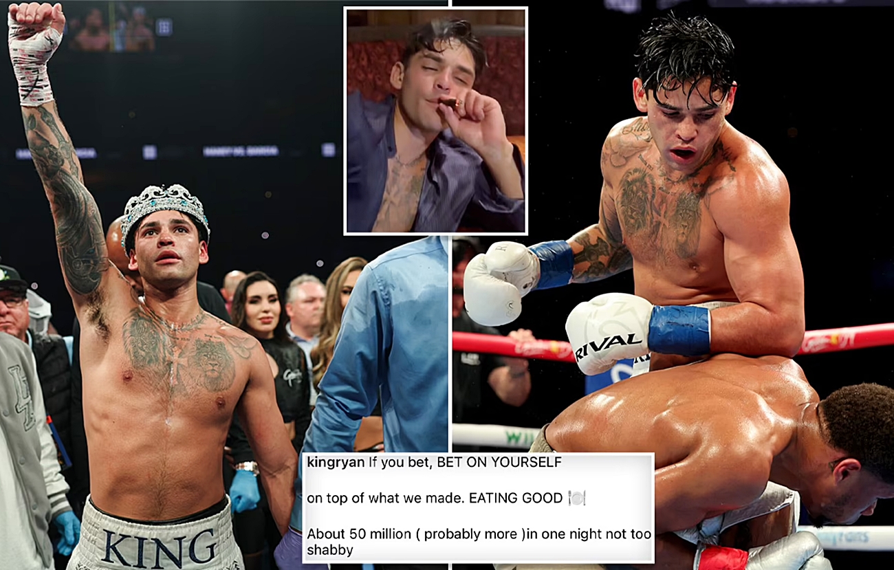 Ryan Garcia kiếm được số tiền khủng sau khi hạ Devin Haney Ryan Garcia kiếm được số tiền khủng sau khi hạ Devin Haney