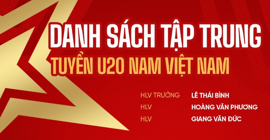 Danh sách triệu tập 19 thành viên đội tuyển bóng chuyền nam U20 quốc gia