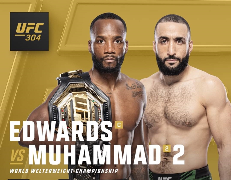 UFC 304: Belal Muhammad chính thức tranh đai với ĐKVĐ Leon Edwards
