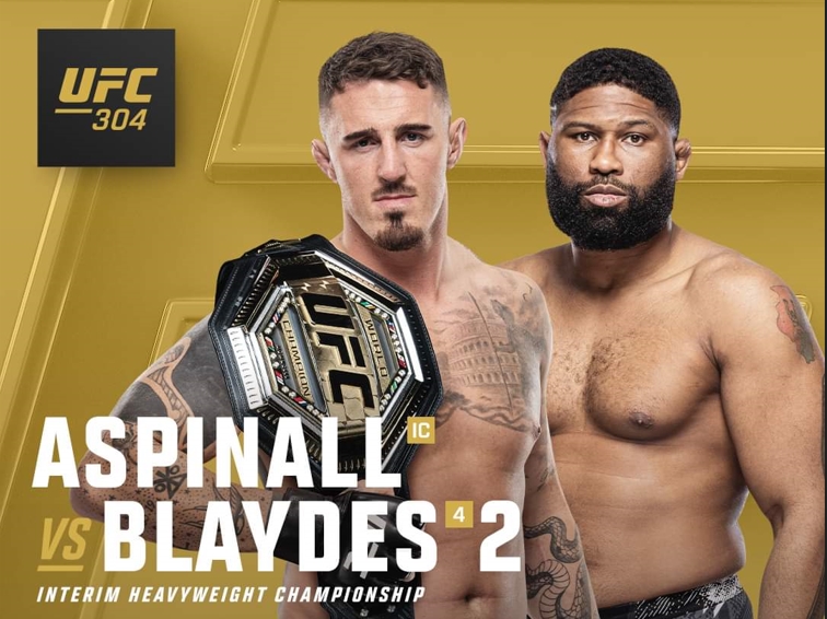 UFC 304: Tom Aspinall "bảo vệ đai tạm thời" trước Curtis Blaydes với 2 câu hỏi